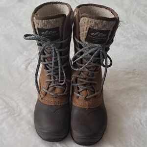 The North Face Tan and Brown Lace-Up Boots Women's Size 7.5